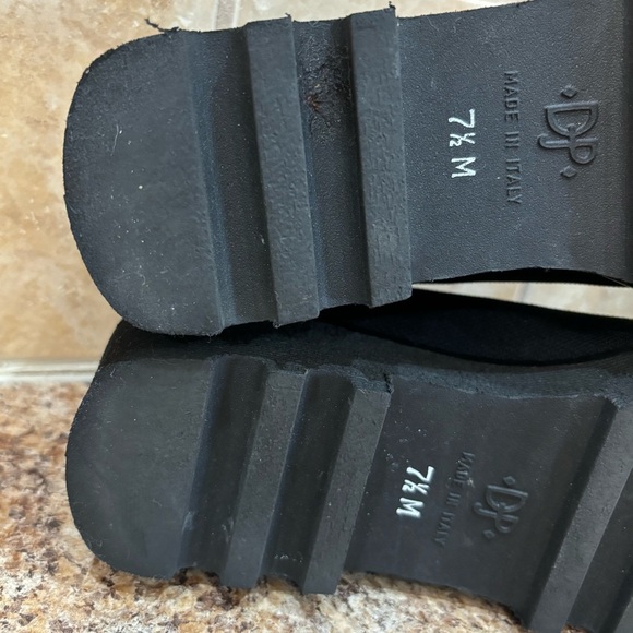 Donald Pliner Black Textile Knit Lug Sole Loafer Size 7 1/2 - Picture 9 of 9